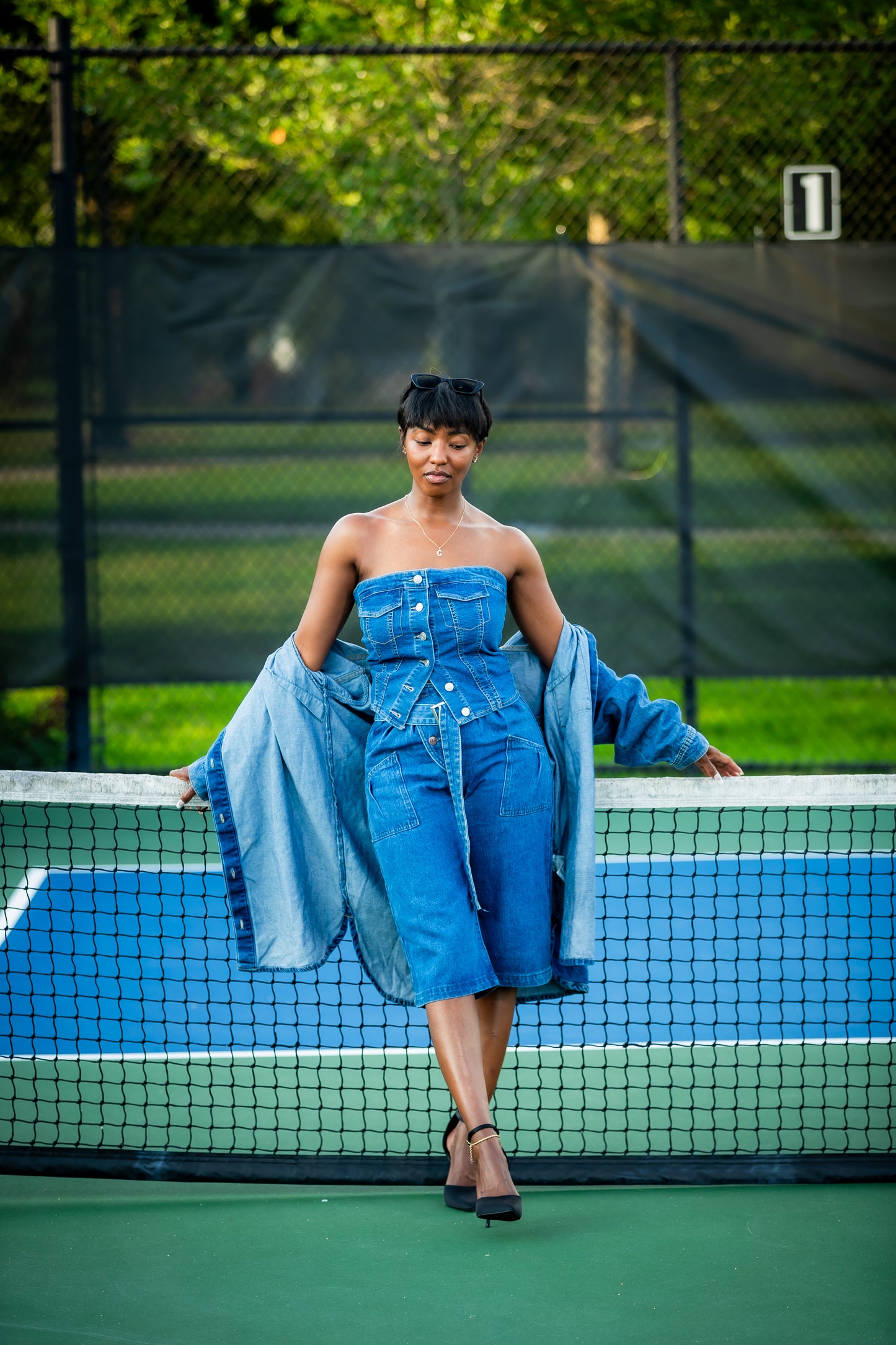 Denim Tube Top