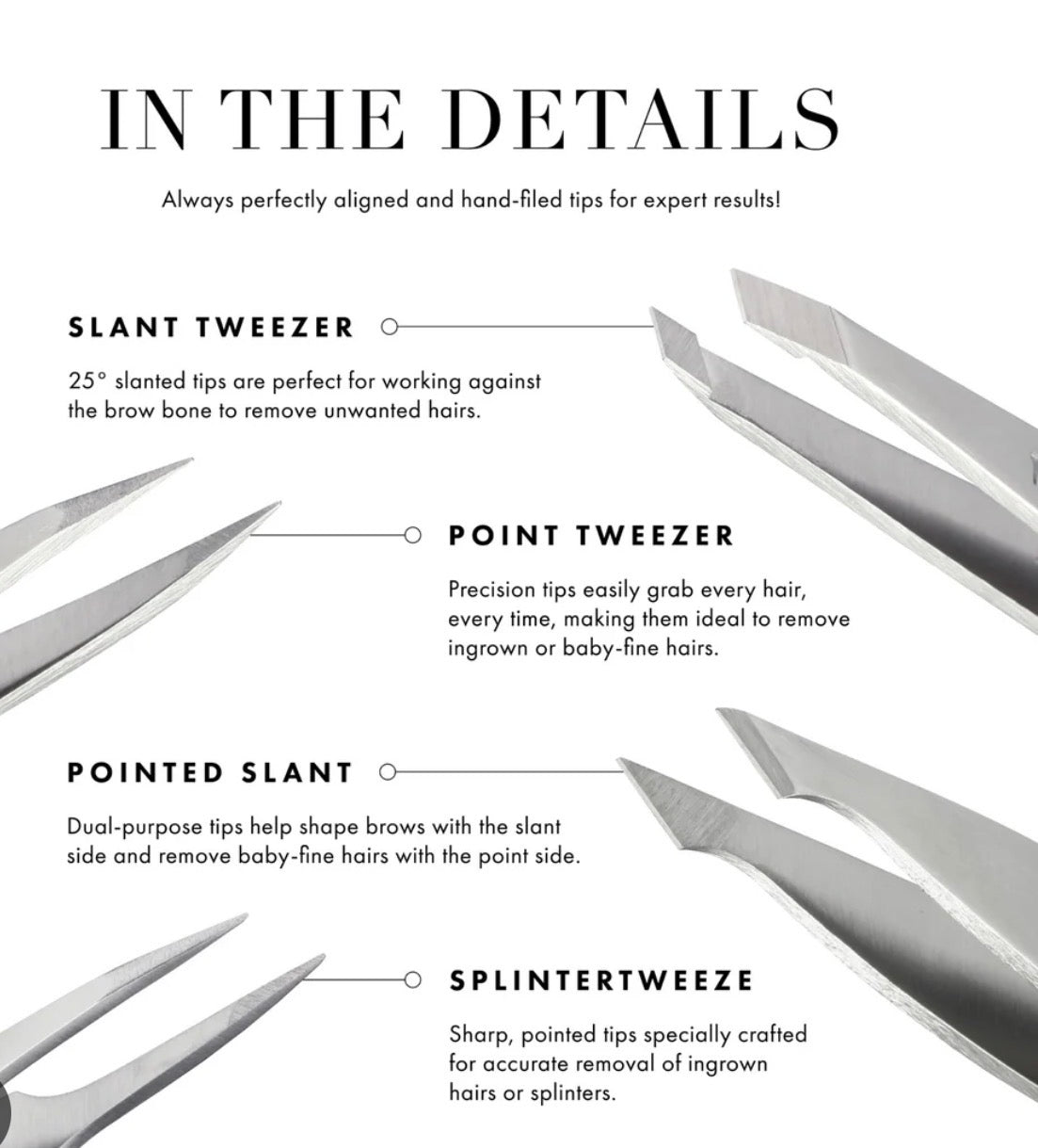 Slant Tip Tweezers