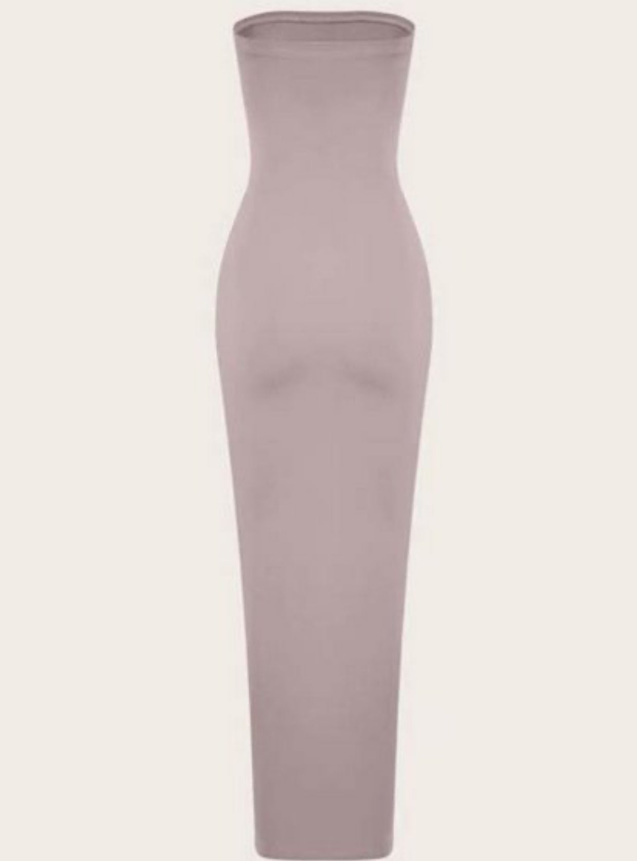 Strapless Tube Dress Light Gray