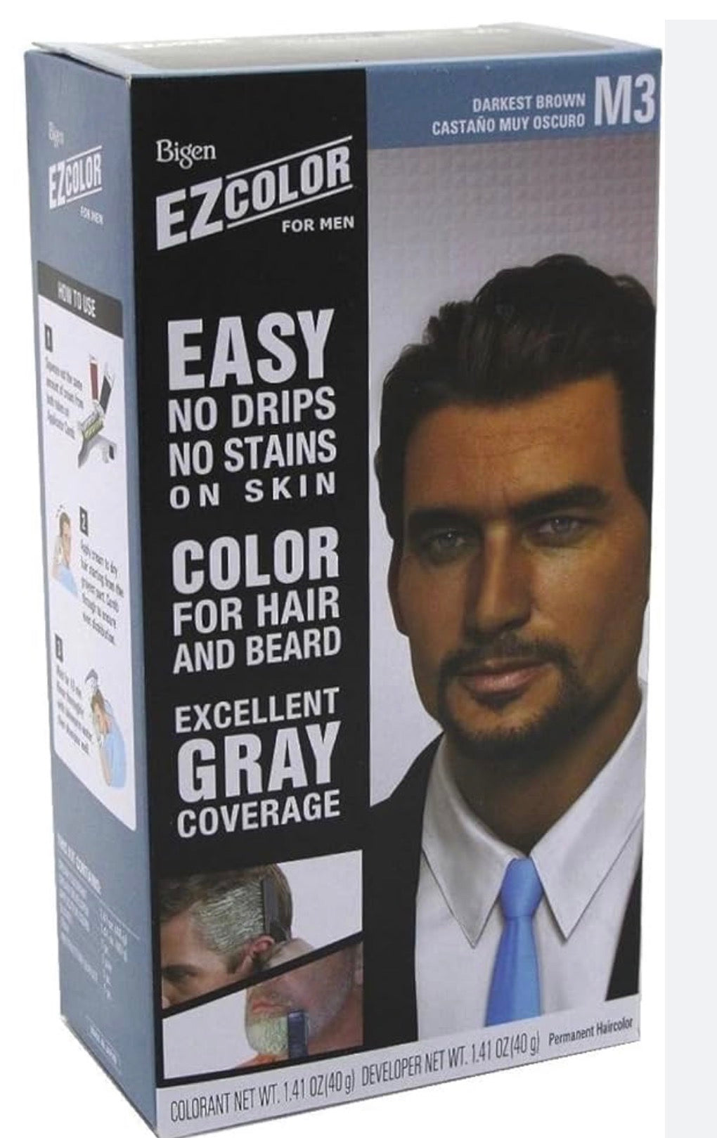 Bigen EZ Color for Men Kit M3 Darkest Brown