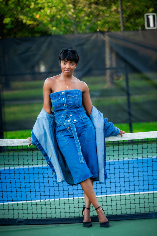 Denim Tube Top