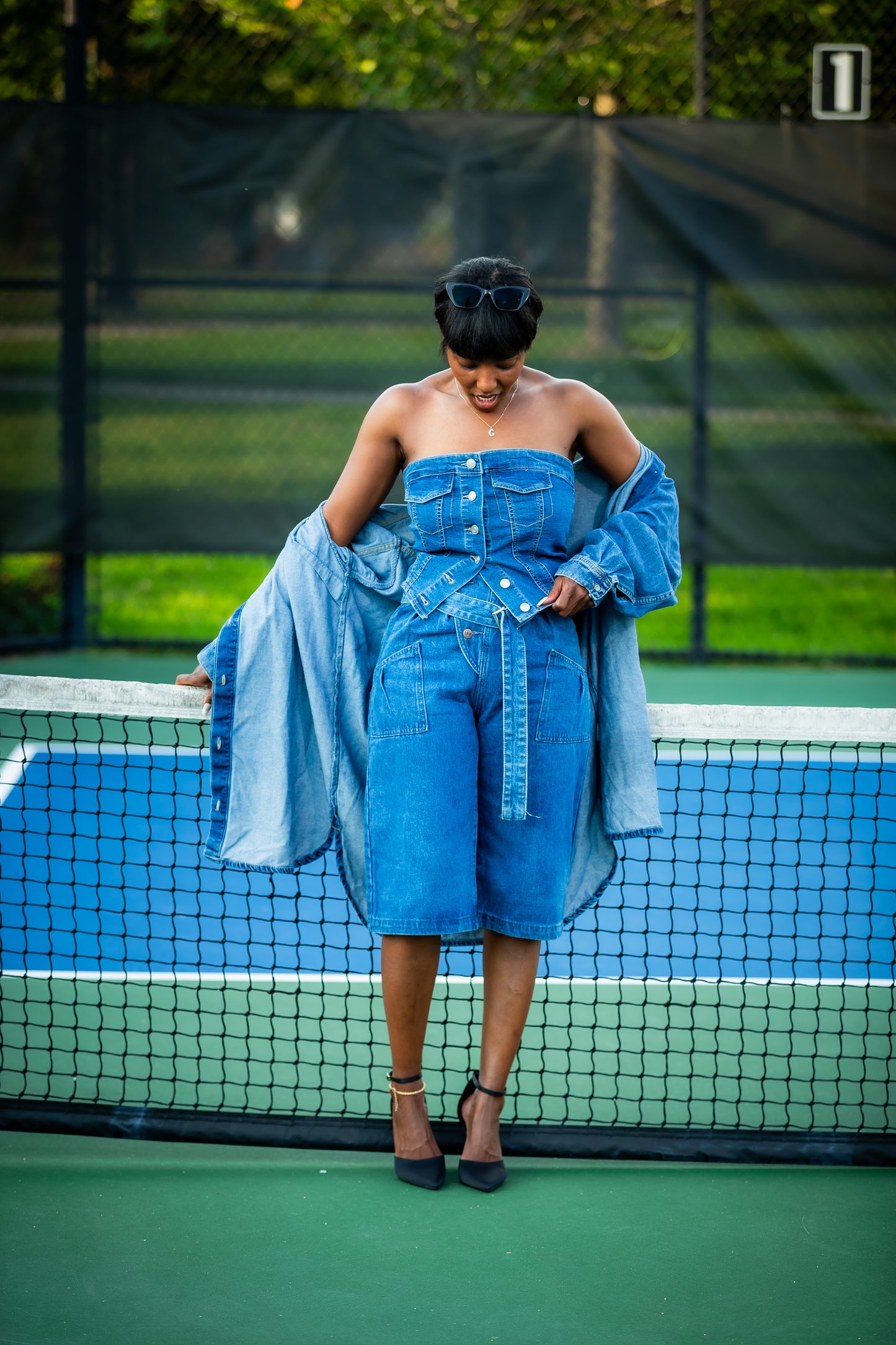 Denim Tube Top