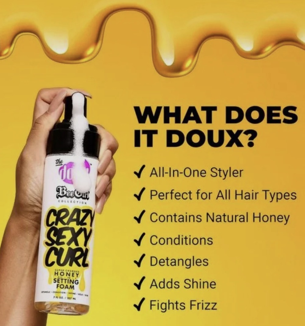 The Doux Bee Girl Crazy Sexy Curl Setting Foam