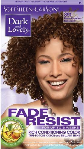 Dark N Lovely Fade Resist Color Kit 391 Brown Cinnamon