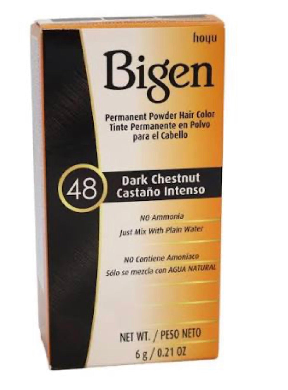 Bigen Permanent Powder Hair Color 48 Dark Chestnut