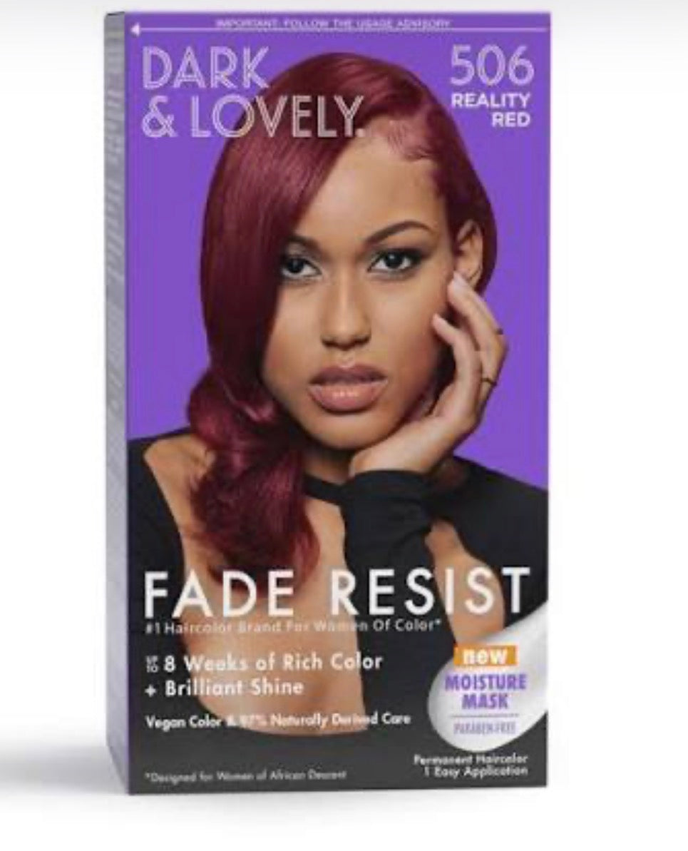 Dark N Lovely Fade Resist Hair Color #506 Reality Red