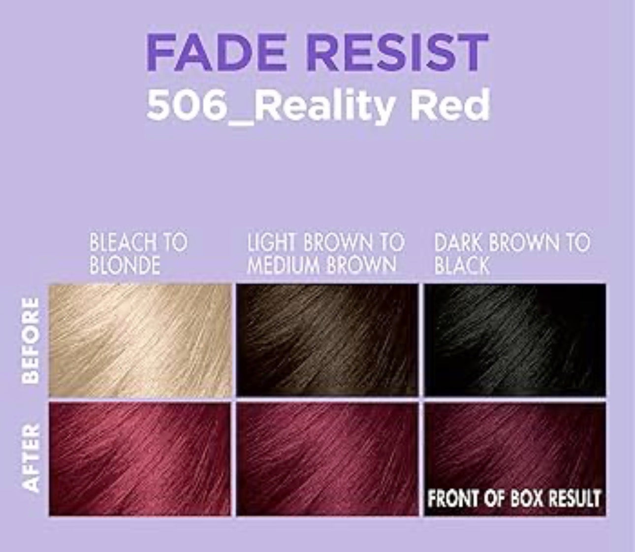 Dark N Lovely Fade Resist Hair Color #506 Reality Red