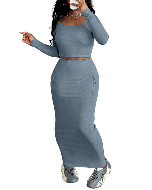 Not So Blue Two Piece Set