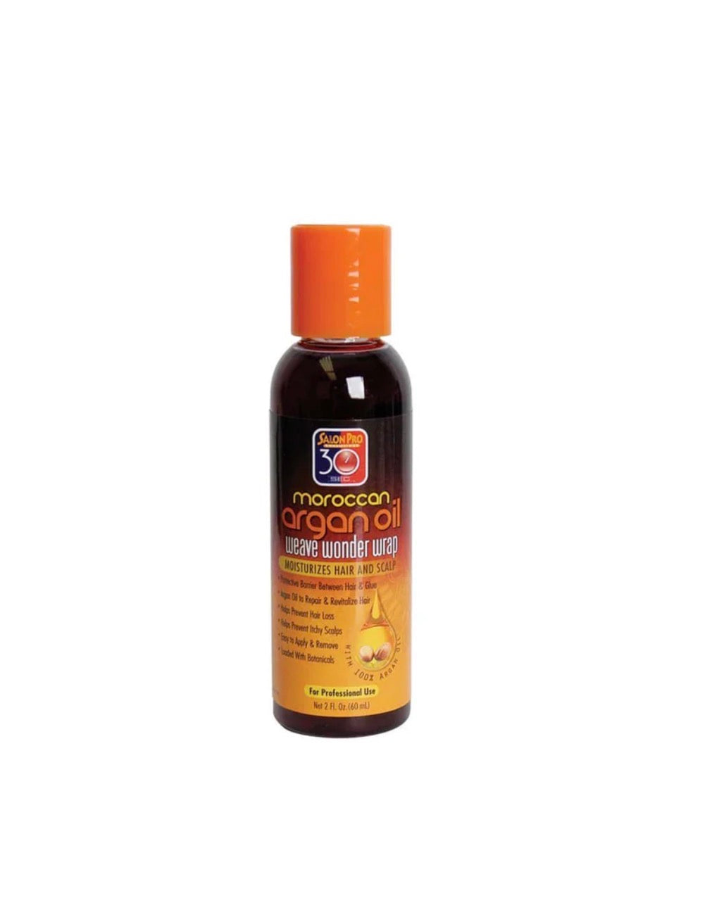 Salon Pro 30 Sec Moroccan Argan Oil Weave Wonder Wrap Black