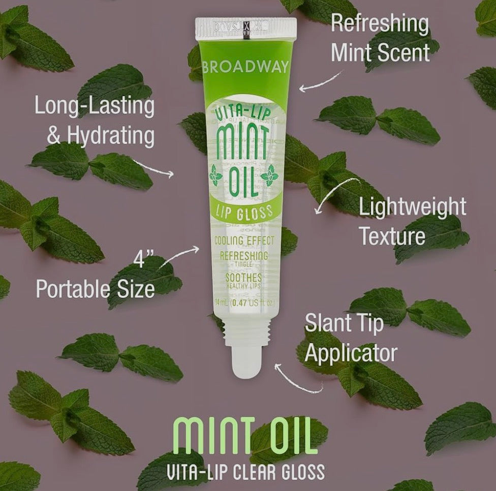 Broadway Vita-Lip Lip Gloss Mint Oil