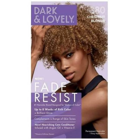 Dark N Lovely Fade Resist Color Kit 380 Chestnut Blonde