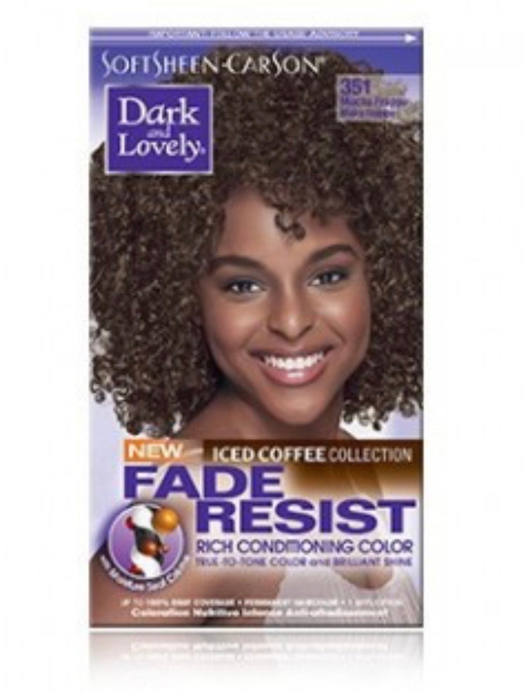 Dark N Lovely Fade Resist Color Kit 351 Mocha Frappe