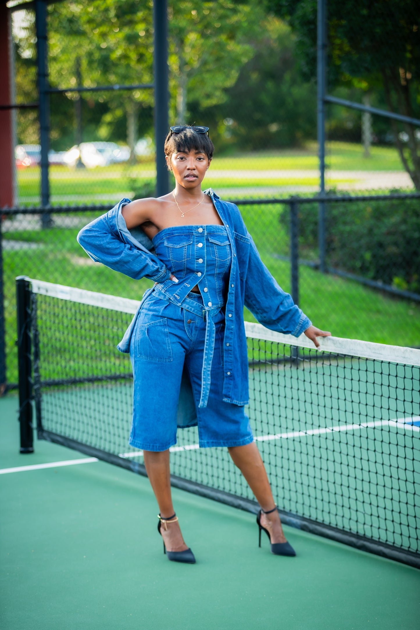 Denim Tube Top