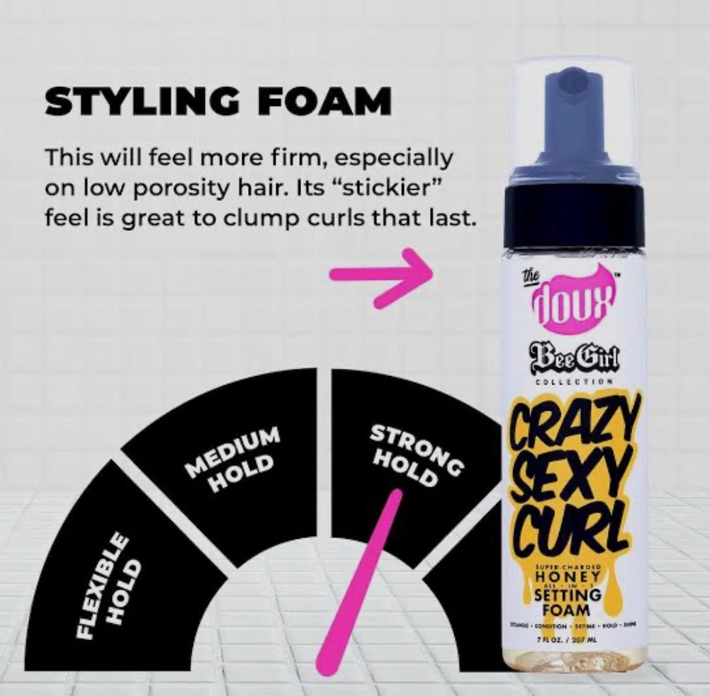 The Doux Bee Girl Crazy Sexy Curl Setting Foam
