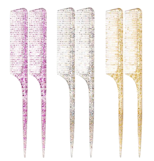Glitter Bone/Rat Tail Comb