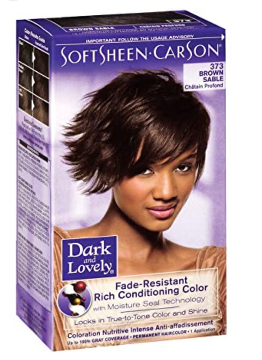 Dark N Lovely Fade Resist Color Kit 373 Brown Sable
