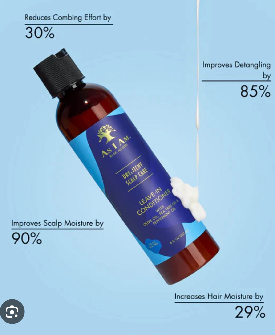 As I Am Olive & Tea Tree Leave In Conditioner