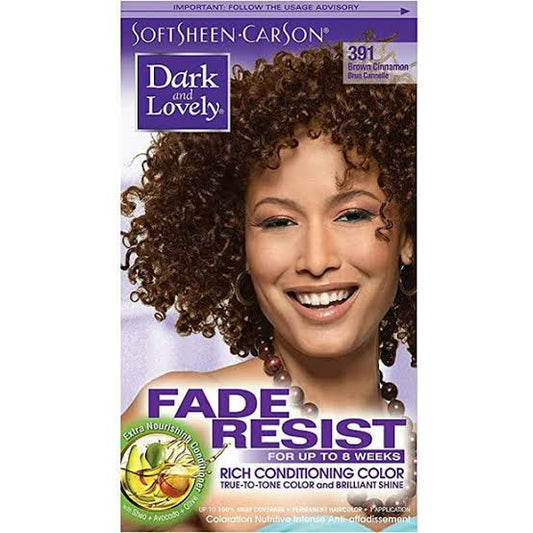 Dark N Lovely Fade Resist Color Kit 391 Brown Cinnamon