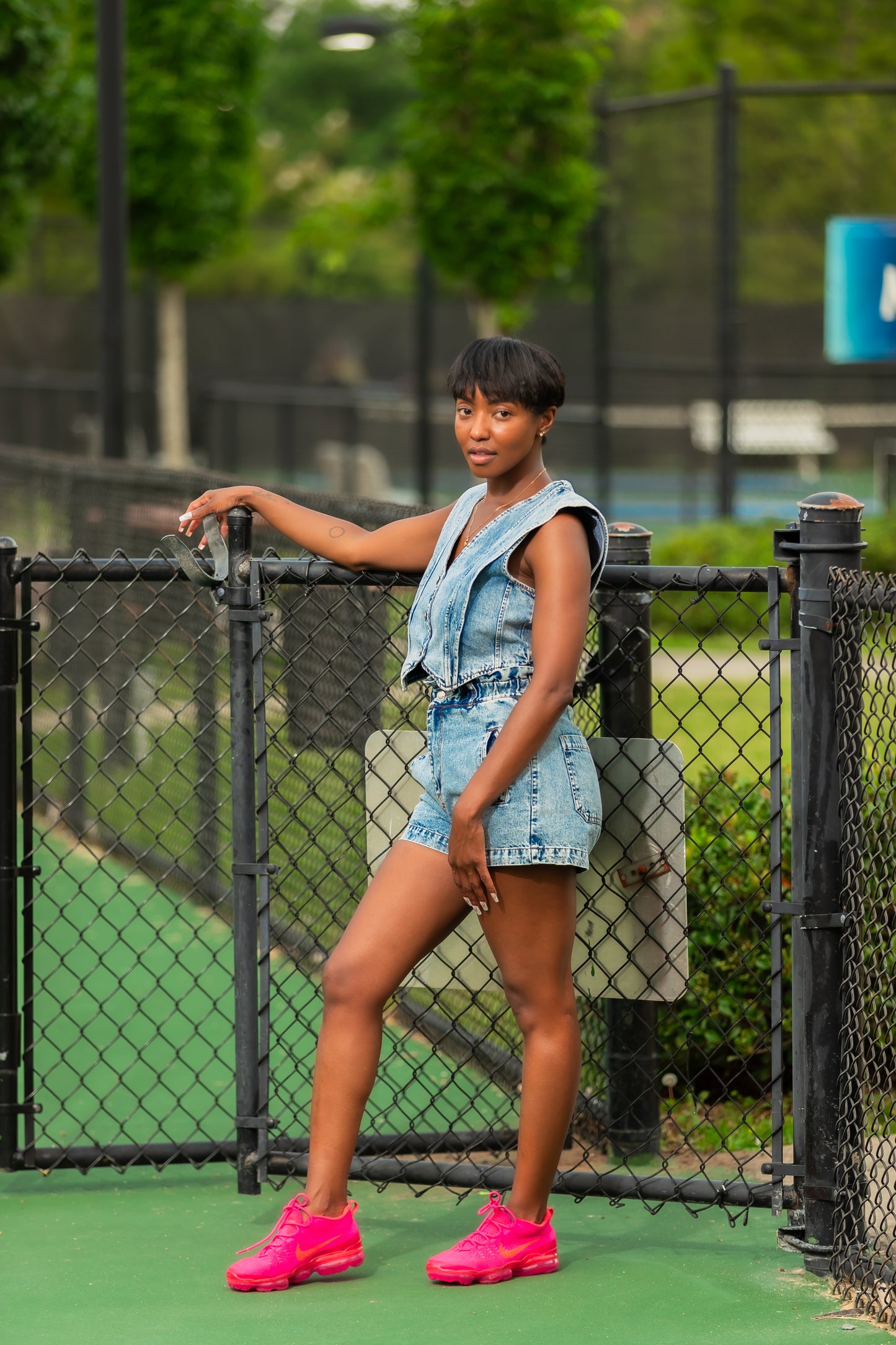 Denim Vest Set