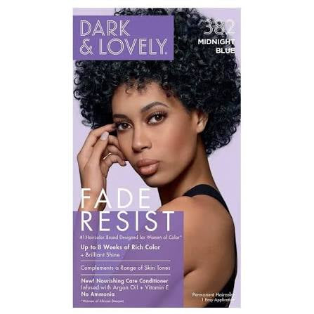 Dark N Lovely Fade Resist Color Kit 382 Midnight Blue