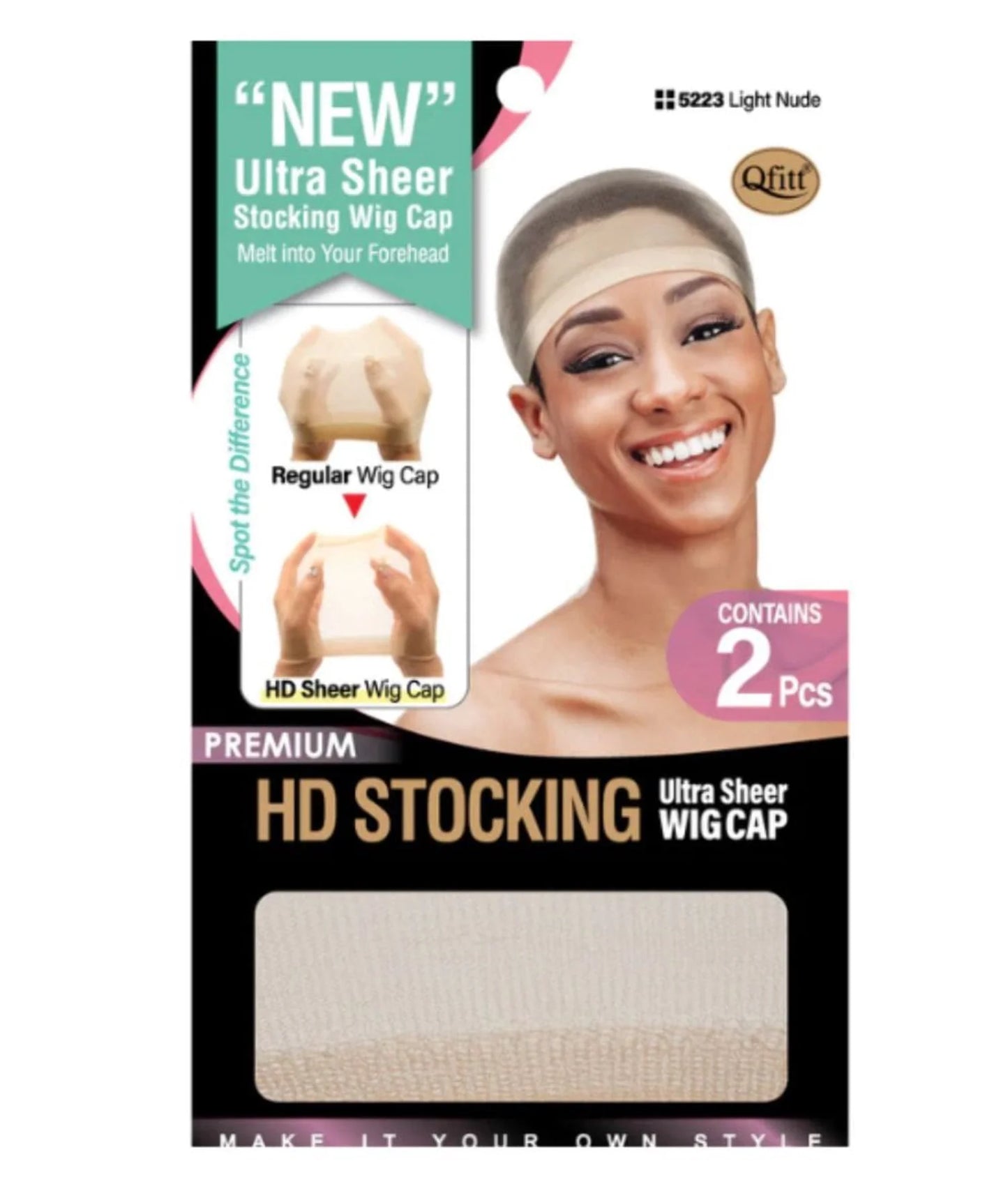 QFitt HD Stocking Ultra Sheer Wig Cap