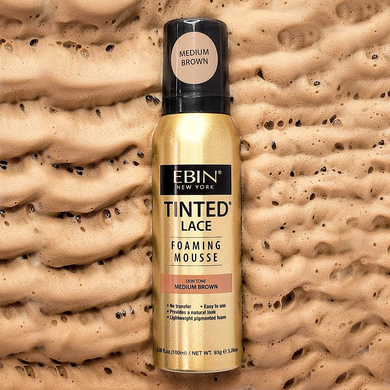 EBIN Tinted Lace Foaming Mousse Medium Brown