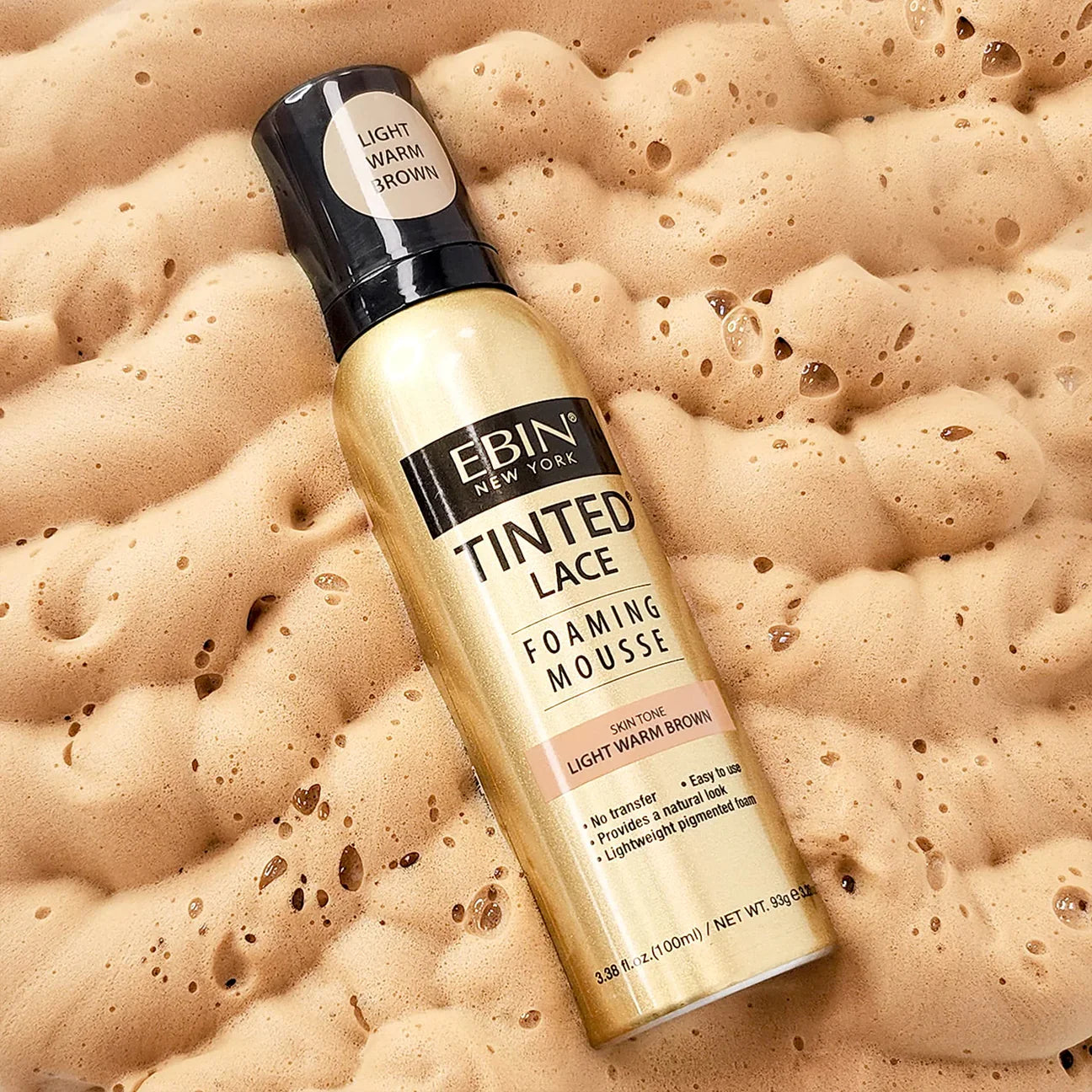 EBIN Tinted Lace Foaming Mousse Light Warm Brown