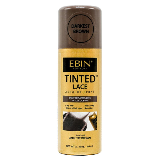 EBIN Tinted Lace Aerosol Spray Darkest Brown