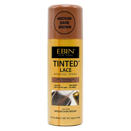 EBIN Tinted Lace Aerosol Spray Medium Dark Brown