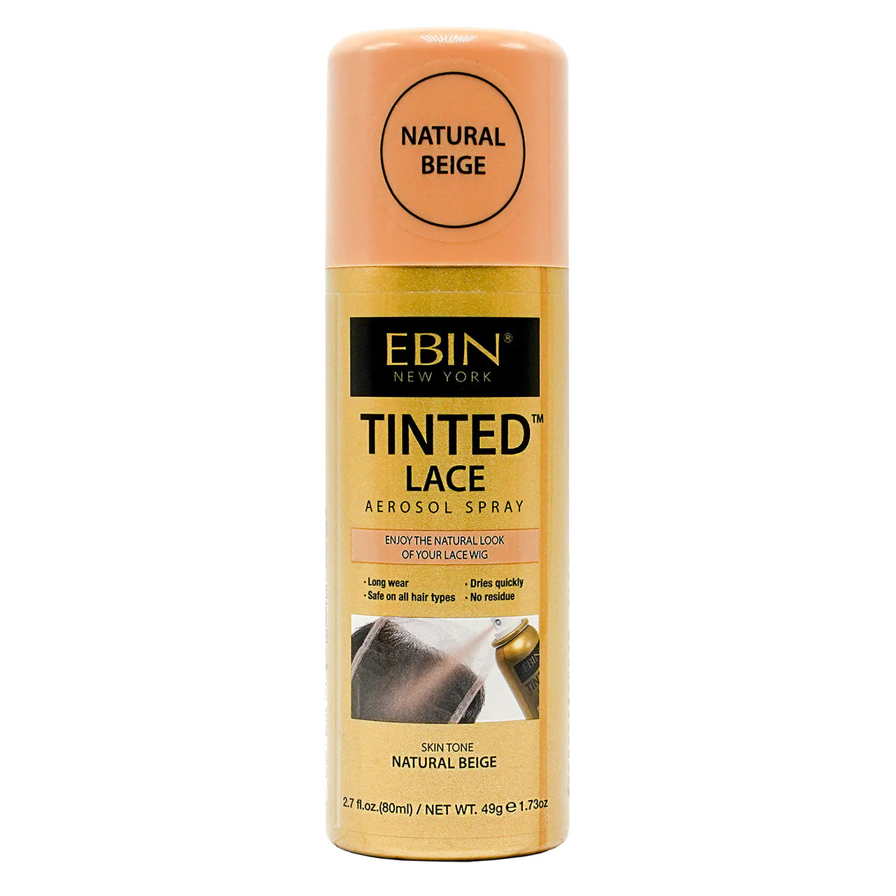EBIN Tinted Lace Aerosol Spray Natural Beige