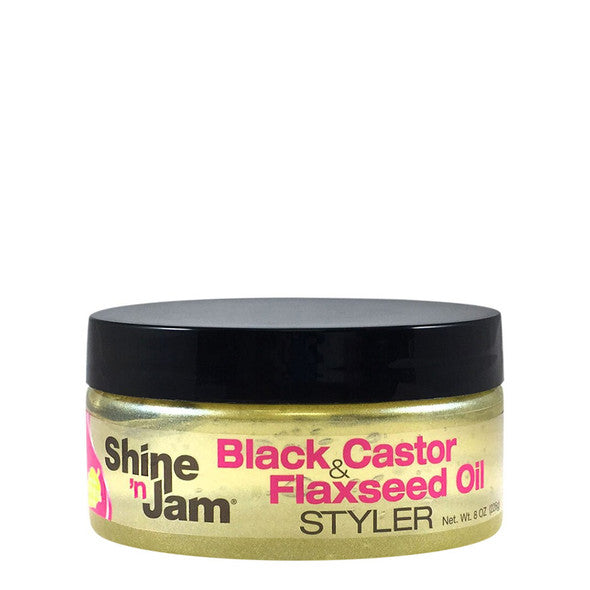 Shine N Jam Black Castor & Flaxseed Oil Styler