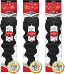 MilkyWay Saga Crochet 100% Human Hair Loose Deep 14"