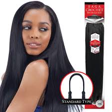 MilkyWay Saga Crochet 100% Human Hair Straight 16"